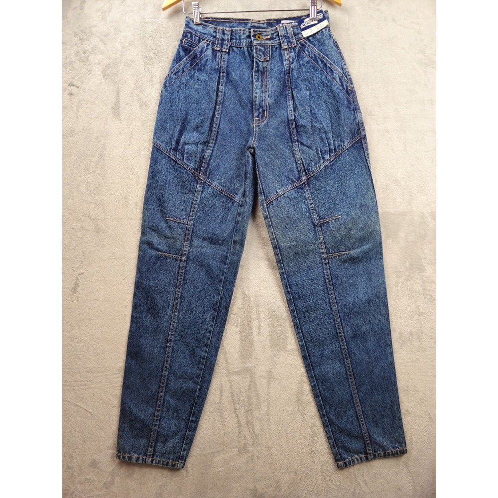 Vintage Expressions Mens 28x33 Acid Stone Wash Paneled Jeans Baggy Tapered